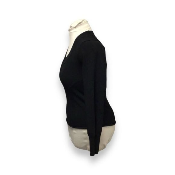 Grace Dane Lewis Women’s Long Sleeve Scoop Neck Knitted Top, Black, size L - Picture 3 of 6